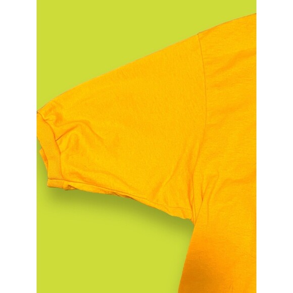 Vintage Rare Carnival Cruise Line Video Crew Employee T-Shirt Large Yellow Polo - Picture 5 of 8